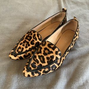 Franco Sarto leopard loafers